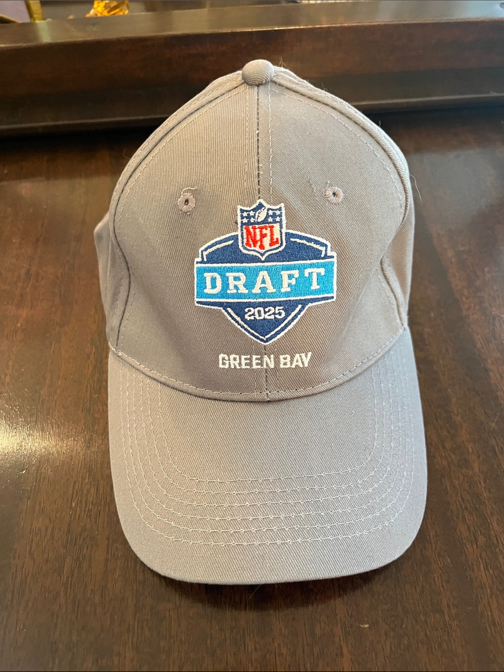 NFL Draft 2025 Gray Green Bay Embroidered Cap